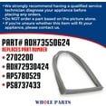 thumbnail image 4 of Whole Parts Refrigerator Door Seal Gasket (Right) Part# ADX73550624 - Replacement & Compatible with Some LG and Kenmore Refrigerators, 4 of 7