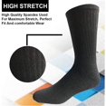 thumbnail image 6 of SOCKS'NBULK Big And Tall Mens Sport Crew Socks Wholesale Bulk (King Size) Socks, by SOCKS'NBULK (12 Pairs Black, Mens King Size 13-16 (Shoe Size 12-15)), 6 of 7