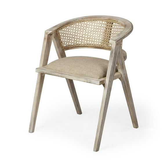 Mercana Coastal Dining Chair With Beige Finish 67830