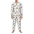thumbnail image 3 of Balery happy new year Raccoon Pattern Pajama Sets for Men Long Sleeve 2 Piece Sleepwear Loungewear Sets Soft PJ's with Pockets Long Sleeve Comfy Pj Sets-XX-Large, 3 of 7