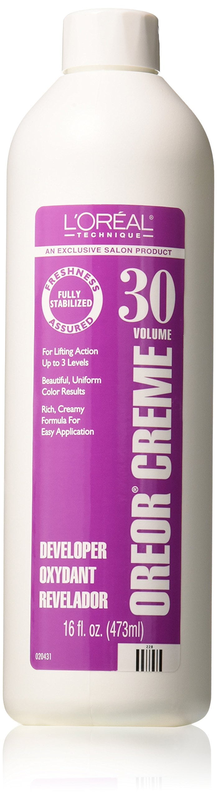 L'Oreal Oreor 30 Volume Creme Developer, 16 Ounce