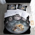 thumbnail image 2 of Ensemble de Literie pour Adulte cm Wolves Moon Housse de Couette en Microfibre + 2 Taies d'Oreiller, 2 of 5