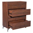 thumbnail image 5 of ZUO Perth 4 Drawer Chest in Chestnut, 5 of 7