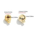 thumbnail image 3 of Set of 20 Stainless Steel Clasps Handmade Accessories Jewelry Making Parts Positioning Clasp Crimp End Beads for Jewelry, 3 of 9