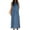 Blue, variant on Bellella Ladies Denim Tank Dress Sleeveless Summer Beach Sundress Jean Long Maxi Dresses Kaftan Crew Neck Women Blue L