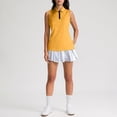 thumbnail image 7 of Lumtrix Golf Shirt For Women Sleeveless 1/4 Zip Polo Shirts Upf Collared Tennis Tank Tops Quick Dry Athletic T Shirt Orange S, 7 of 7
