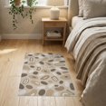 thumbnail image 3 of ODIKA 2'x3' Earthy Tones Gray Abstract Pebble Design Washable Doormat Modern Pattern with Stone Motifs Non-Slip, Low Pile for Entryway, Kitchen, Laundry Room, 3 of 7