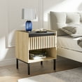 thumbnail image 3 of Bedside Table Set 2 Featuring A Charming Fenced-Element Design, 3 of 8