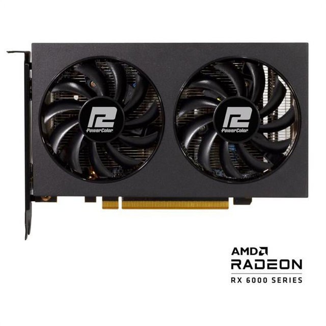Powercolor AXRX 6500XT 4GBD6-DH-OC Fighter Radeon RX 6500 XT 4GB GDDR6 PCI Express 4.0 ATX Video Card