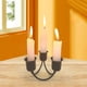 thumbnail image 1 of Candelabro de pilar simple Candelabros decorativos Candelabros cónicos Candelabro de 3 brazos para banquete de boda Decoración de banquete Ornamento Negro Fernando Porta vela, 1 of 8