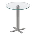 thumbnail image 5 of Cortesi Home Solen Round Clear Glass End Table with Chrome Base, 5 of 5