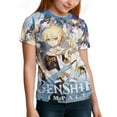 thumbnail image 6 of Genshin Impact Kids Short Sleeve Tee Shirt Novelty Crewneck T-Shirts Unisex Summer Blouse Tops for Boys Girls 160CM, 6 of 8