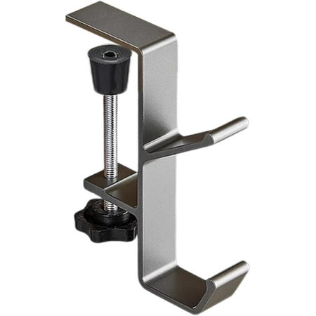 

LXF Desk Mount Hook - Desk Bag Hook Under Desk Hanger | Aluminum Alloy Table Hook Clamp Adjustable Bag Holder Desk Edge Hook Desk Mount Headset Holder for Office Accessories Headphones Bags-0810