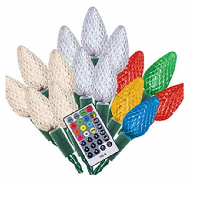 Sylvania 274765 25 Light LED RGB Color Change Faceted C9 Style Light Set