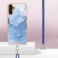 thumbnail image 3 of TECH CIRCLE For Galaxy A53 5G Case,Stylish Marble Pattern Soft Slim Thin TPU Girls Boys Women Men Case Shockproof Protective Phone Case with Strap for Samsung Galaxy A53 5G 6.5" 2022,Blue, 3 of 7