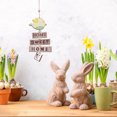 thumbnail image 2 of NSESSHome Happy Easter Chicken Table Sign Easter Wooden Block Table Sayings Easter Wooden Table Decor Rustic Farmhouse Holiday Decorations for Spring Easter Decor, 2 of 3