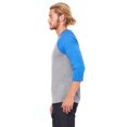 thumbnail image 2 of Bella + Canvas Unisex 3/4-Sleeve Baseball T-Shirt, 2 of 3