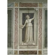 Charity 1303-1305 Giotto Ca. 1266-1337 Italian Fresco Capella Degli Scrovegni Padua Italy Poster Print - 18 x 24 in.