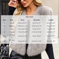 thumbnail image 3 of Ayolanni Women's Faux Fur Vest Open Front Sleeveless Solid Jackets Warm Winter Cropped Outerwear with Pockets Gray L, 3 of 5