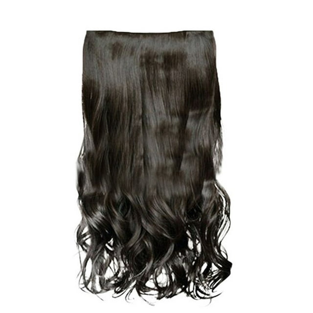 QUYUON Extensions de Cheveux pour Femmes Mode Cheveux Longs Extensions à Clip Perruques Synthétiques Lisses Extensions de Cheveux Queue de Cheval Postiches à Clip pour Femmes Type de Cheveux Q308