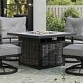 thumbnail image 2 of Greemotion Segovia 26.5"H x 40"W Black Metal Outdoor Firepit with Lid, 2 of 9