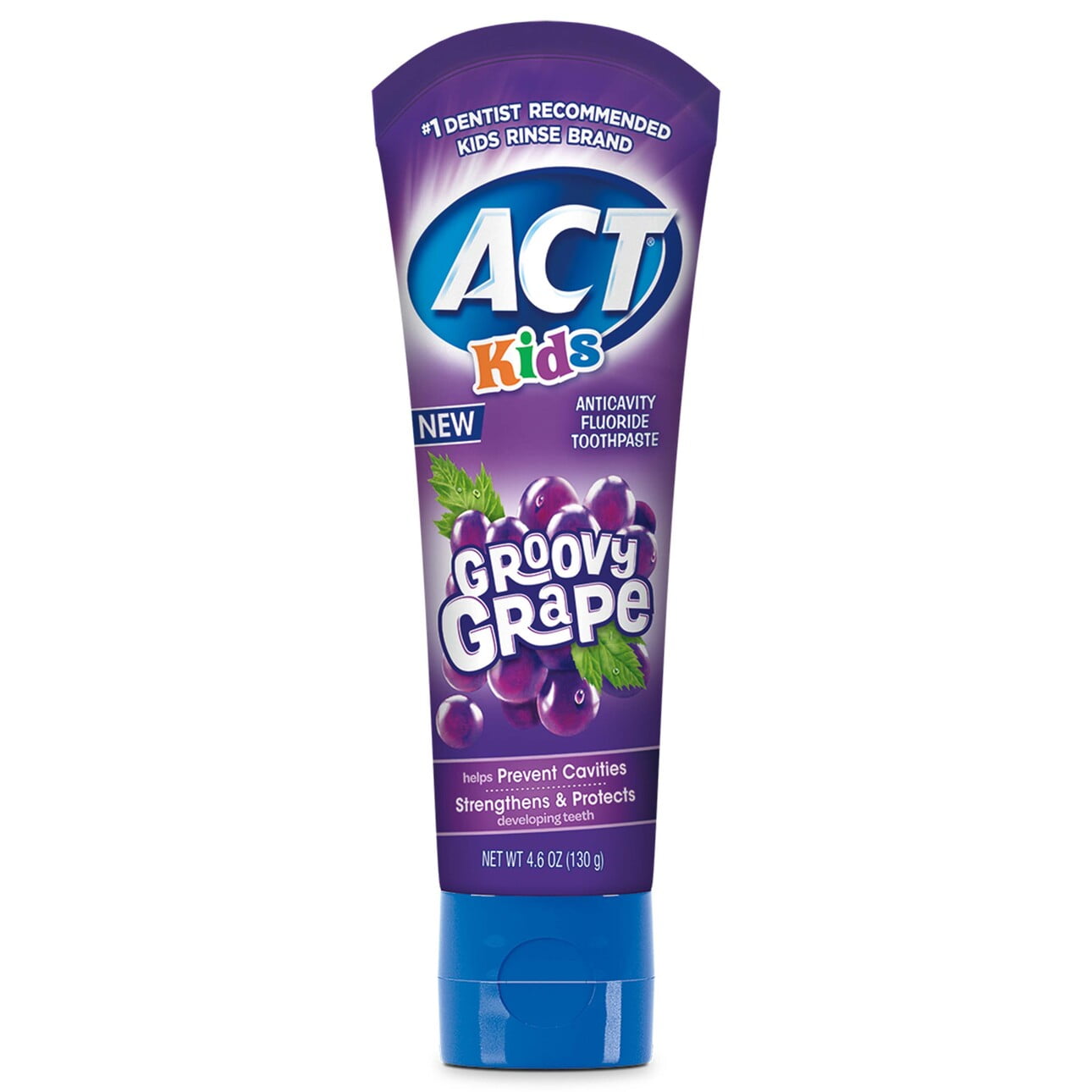 ACT Kids Anticavity Fluoride Toothpaste, Groovy Grape, 4.6 oz