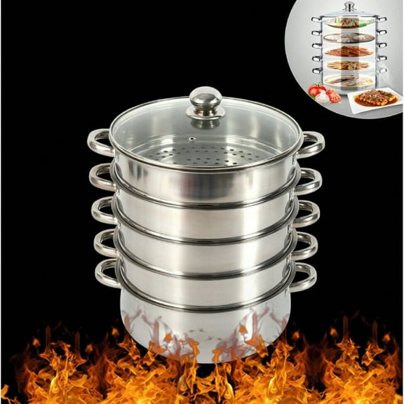 5-Tier Stainless Steel Electric Food Steamer