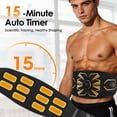 thumbnail image 6 of Flaremore EMS Abs Stimulator,Ultimate Muscle, Arm and Leg Trainer, Trainer Conditioner,6 Modes 10 Levels, Abs Muscle Training Gear Muscle Toner for Men Women Portable Fitness Workout Home Equipment, 6 of 7