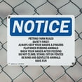 thumbnail image 5 of (2 Pack) Petting Farm Rules Safety First Always OSHA Notice Sign 14 Inch X 10 Inch Indoor / Outdoor Rust-Free Aluminum Metal Signs for Workplace, Workshop, and Construction Site, Made, 5 of 8