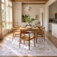 thumbnail image 4 of Lahome Washable 8'x10' Area Rug, Pink Vintage Floral Rugs for Living Room, Soft Non-Slip Low Pile Large Carpet for Bedroom Girls, Cute Flower Nursery Playroom Dorm Decor, Pink, 4 of 11