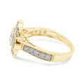 thumbnail image 4 of 1 2/5 ct.t.w Center 6MM Cushion Cut Lab Created Moissanite Diamond Floral Halo Engagement Ring In 14K Solid Yellow Gold (G-H Color, VVS1 Clarity, 1.40 Cttw)-5.5, 4 of 8