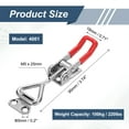 thumbnail image 2 of Uxcell 4 Pcs Pince à Bascule Réglable M5x25mm 220lbs 4001 Style, Argent Rouge, 2 of 7