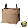 thumbnail image 2 of 27L Khaki Foldable Camping Trash Can, Lightweight Portable Outdoor Garbage Bin, 600D Oxford Cloth Foldable Storage Box for Camp Trips, Picnics, and RV, 11.8 x 11.8 x 11.8 in, 2 of 8