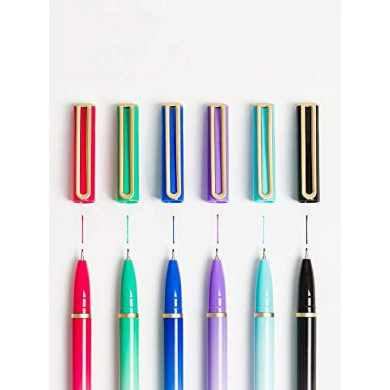 U Brands Colored Catalina Felt Tip Pens, 6 Count (3288A04-24)
