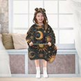 thumbnail image 7 of FORMRS Wearable Blanket Hoodie with Sleeves for Kids Cozy Flannel Sweatshirt, Sun Moon and Stars Pattern, 7 of 7