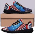 thumbnail image 3 of Happy 4th Of July Irish Setter Patriotic Dog American flag Shoes Sneakers Black Size 8.5, 3 of 7