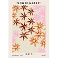 thumbnail image 2 of NKTN 11x14 White Modern Wood Framed Museum Art Print Titled - Flower Market Tokyo, 2 of 4