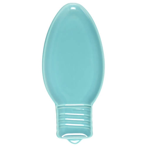 Open Box Homer Laughlin Fiesta Turquoise (Intro 1986) Light Bulb Shaped Appetizer Plate 11665012