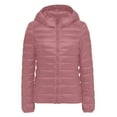 thumbnail image 6 of felwors Women's Ultralight Packable Hooded Down Jacket Puffer Down Coats Pink, XXXXL, 6 of 6