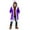 Purple, variant on Winter Festival Cardigan for Children - Cozy Trim Hooded Coat for Holiday Events and Daily Use