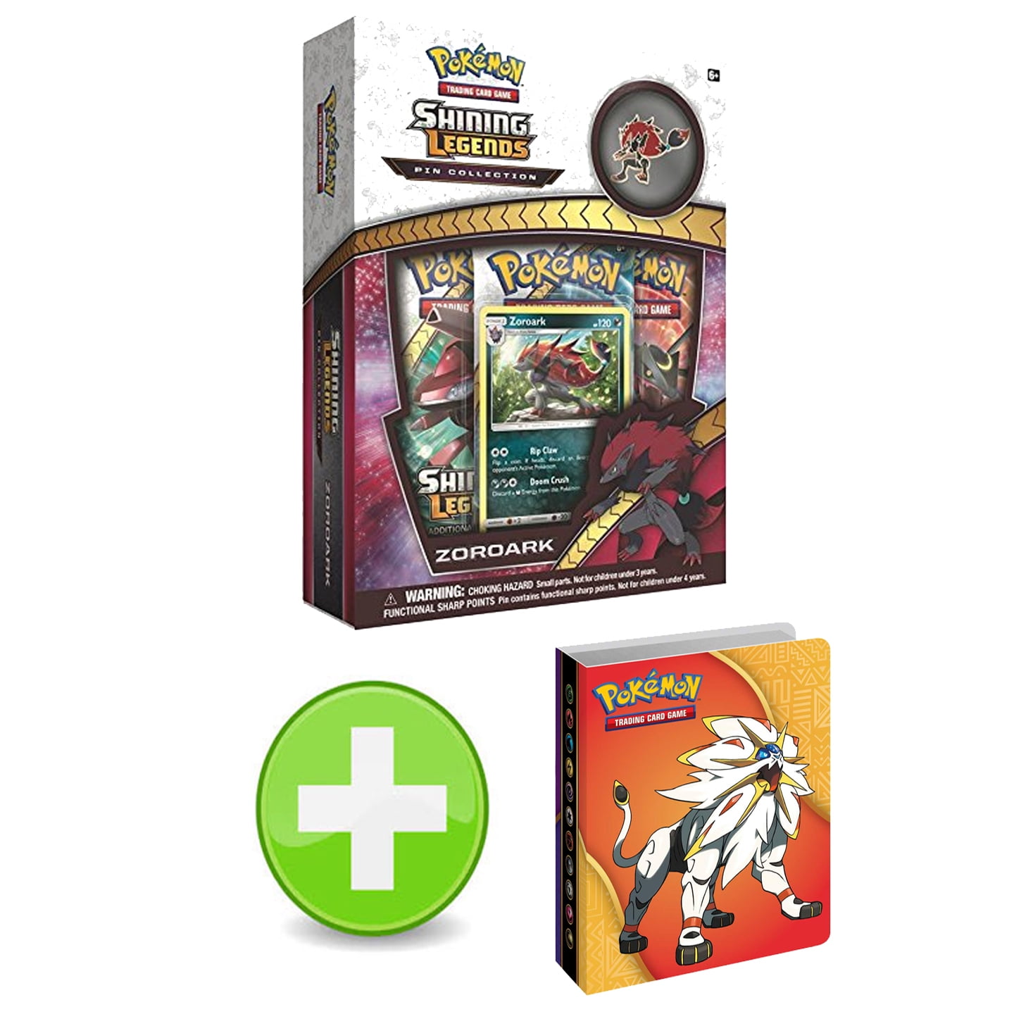 Pokemon Shining Legends Zoroark Pin Collection with Sun & Moon Set Mini