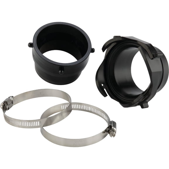Camco Twist Connect Kit Sewer Fitting 39543 - Quick RV Sewer Hose Connection - Gray, 3 In.