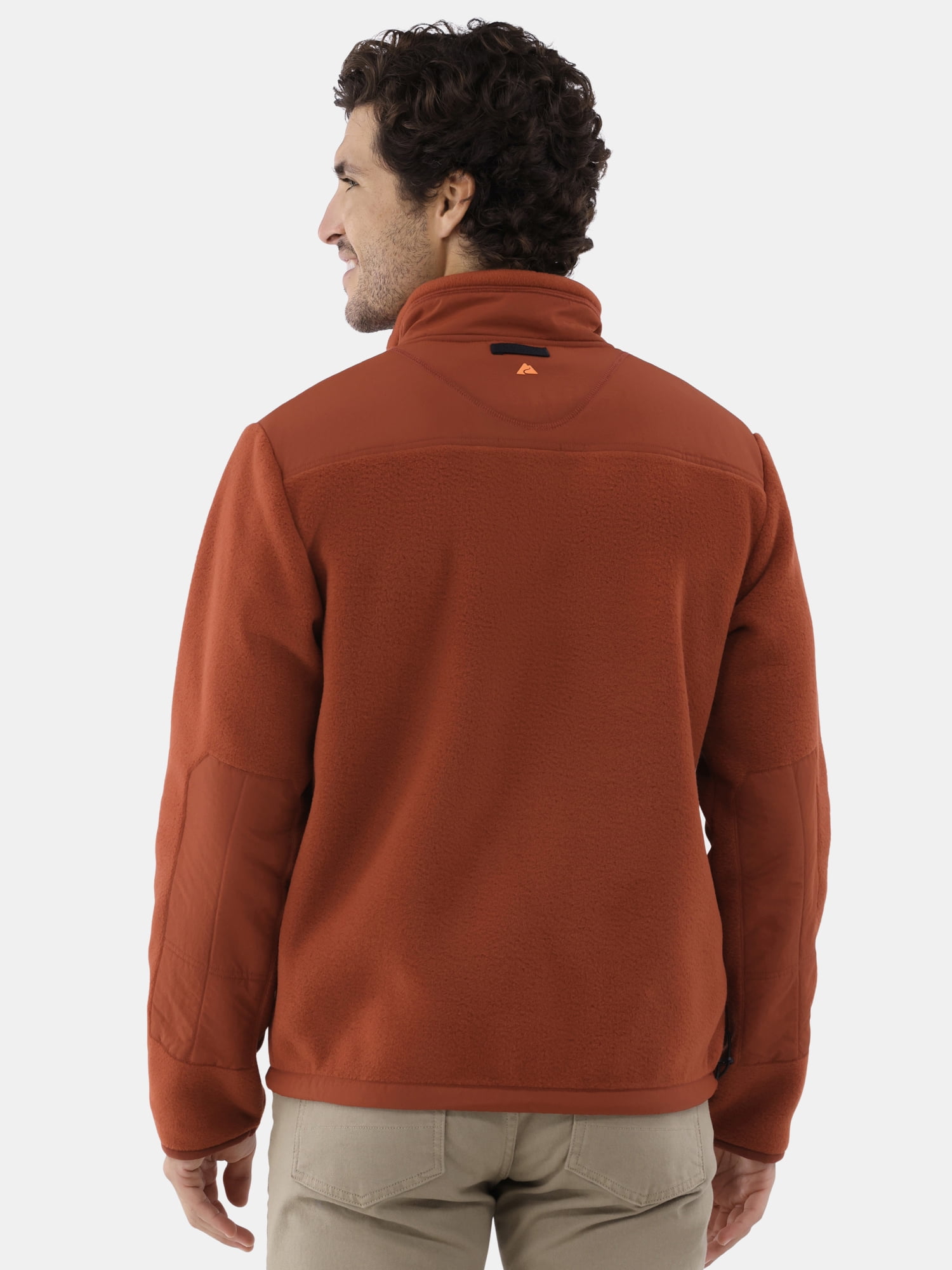 Ozark Trail Men's & Big Men's Mixed Media Fleece Jacket, Sizes S-3XL