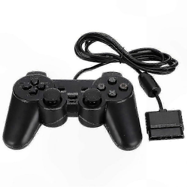 Dual Motor Wired Game Controller for PS2 Console with Enhanced Sensitivity and Precision