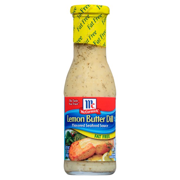 McCormick Golden Dipt Lemon Butter Dill Fat Free Seafood Sauce, 8.7 fl oz