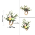 thumbnail image 3 of Easter Napkin Rings Handmade Wooden Easter Bunny Rabbit Napkin Rings Spring Floral Rattan Napkin Ring Holder For Table Dinner Weddings Parties Decoration, 3 of 5