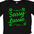 thumbnail image 4 of Inktastic Sassy Lassy with Green 4 Leaf Clovers Boys or Girls Long Sleeve Baby Bodysuit, 4 of 5