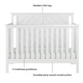 thumbnail image 5 of Child Craft Hampton 4-in-1 Convertible Crib, Flat Top Panel Design, 3 Mattress Heights, Matte White, 5 of 7