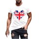 thumbnail image 1 of Mens Casual Manga Corta Botón Abajo Camisetas Estados Unidos Bandera Impresión Cuello Redondo Suéter Camiseta, Poliéster Casual Uso Diario para Hombres, 1 of 5