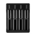 thumbnail image 2 of Cargador de batería USB universal para baterías recargables de litio 18650 y 14500 4 4 ranuras, 2 of 4